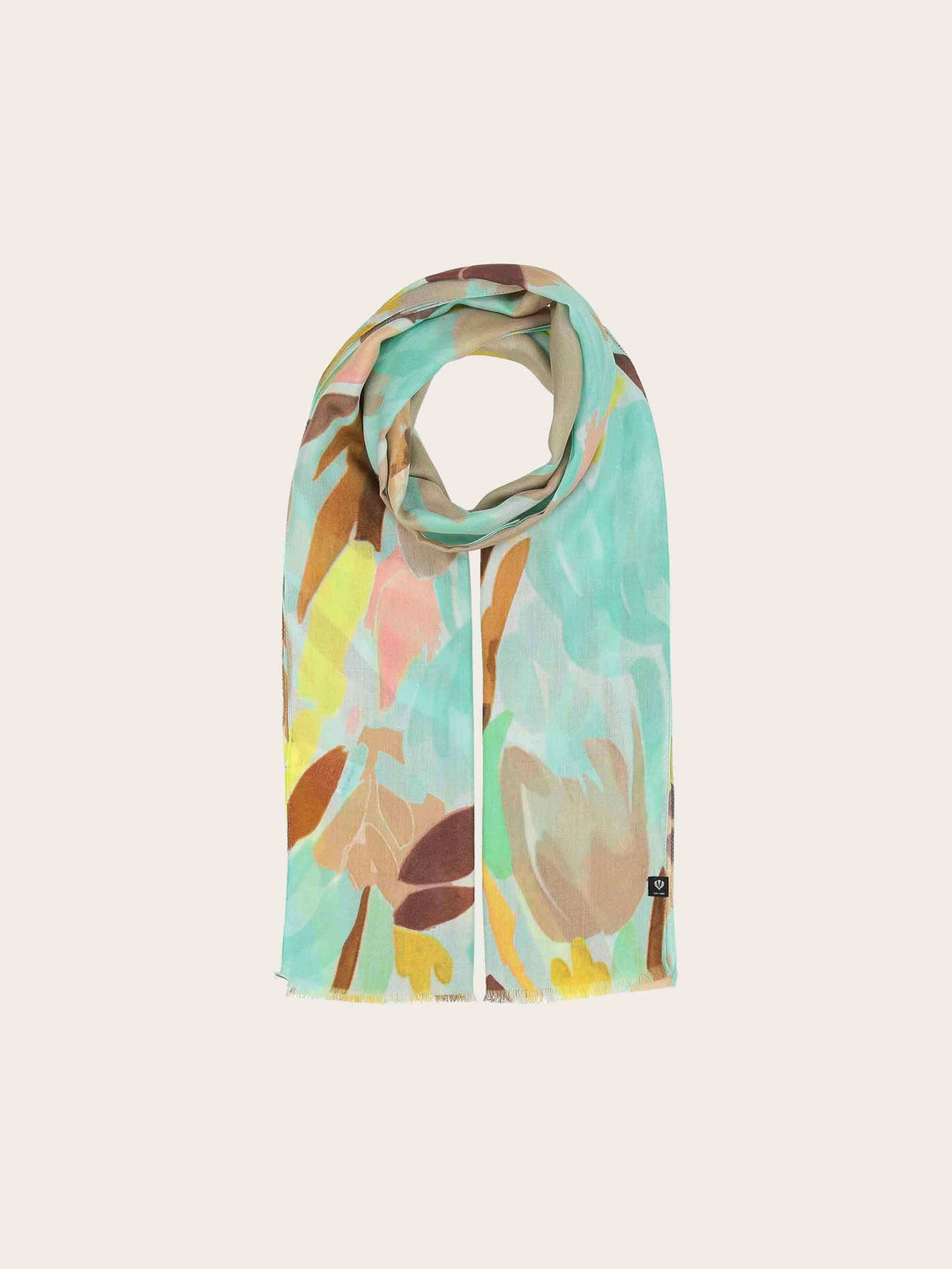 Sustainability Edition - Schal mit abstrahiertem Blumen-Design in fröhlichen Farben