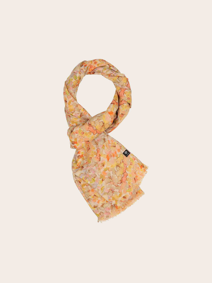 Schal mit Blüten im Aquarell-Design