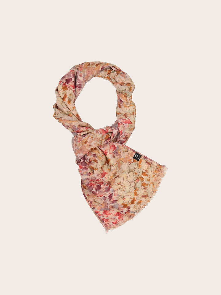 Schal mit Blüten im Aquarell-Design
