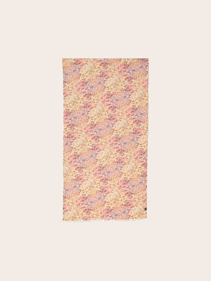 Schal mit Blüten im Aquarell-Design
