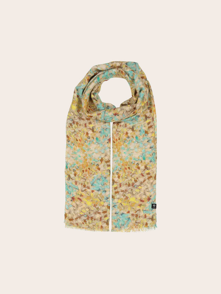 Schal mit Blüten im Aquarell-Design