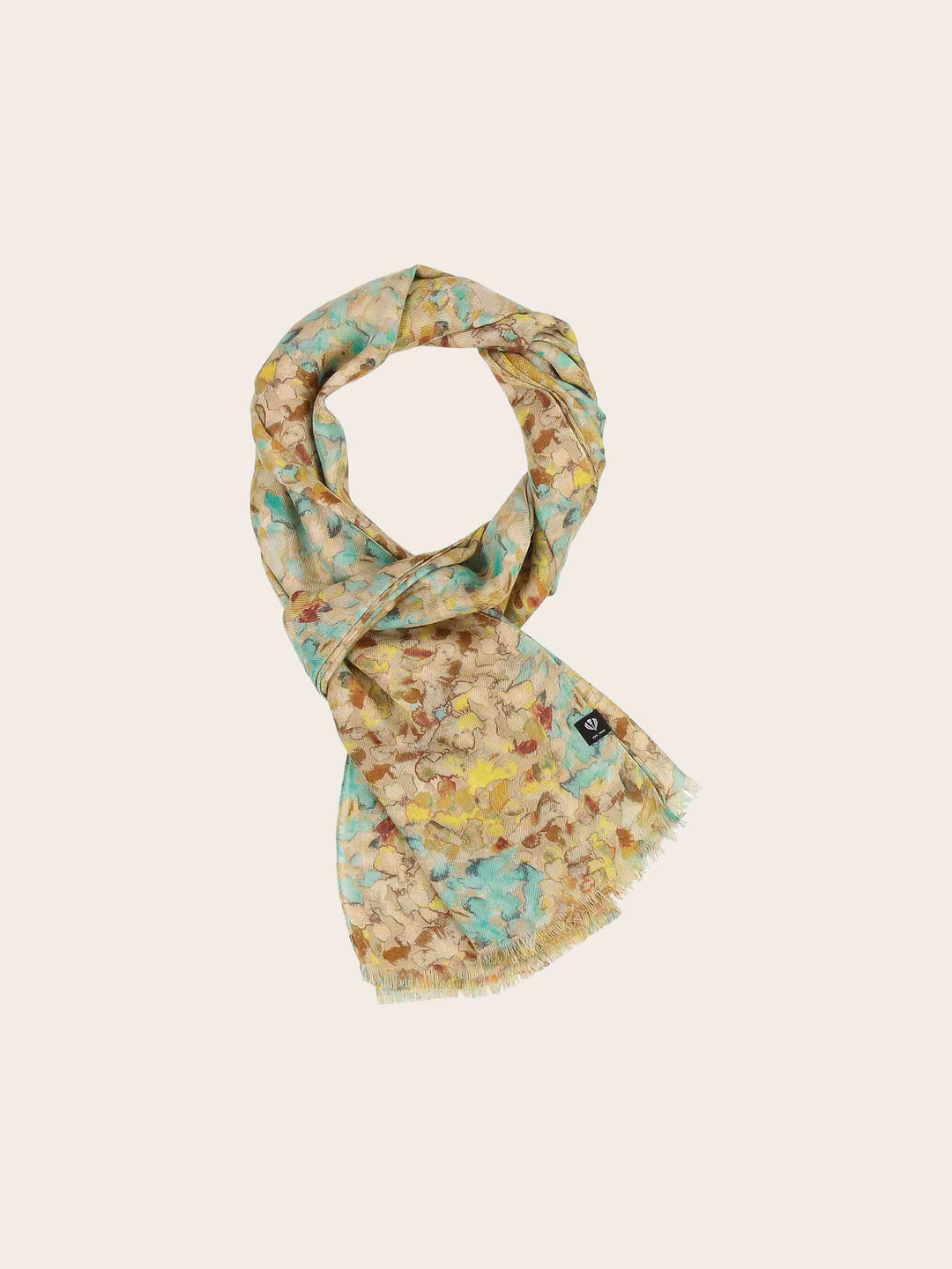 Schal mit Blüten im Aquarell-Design