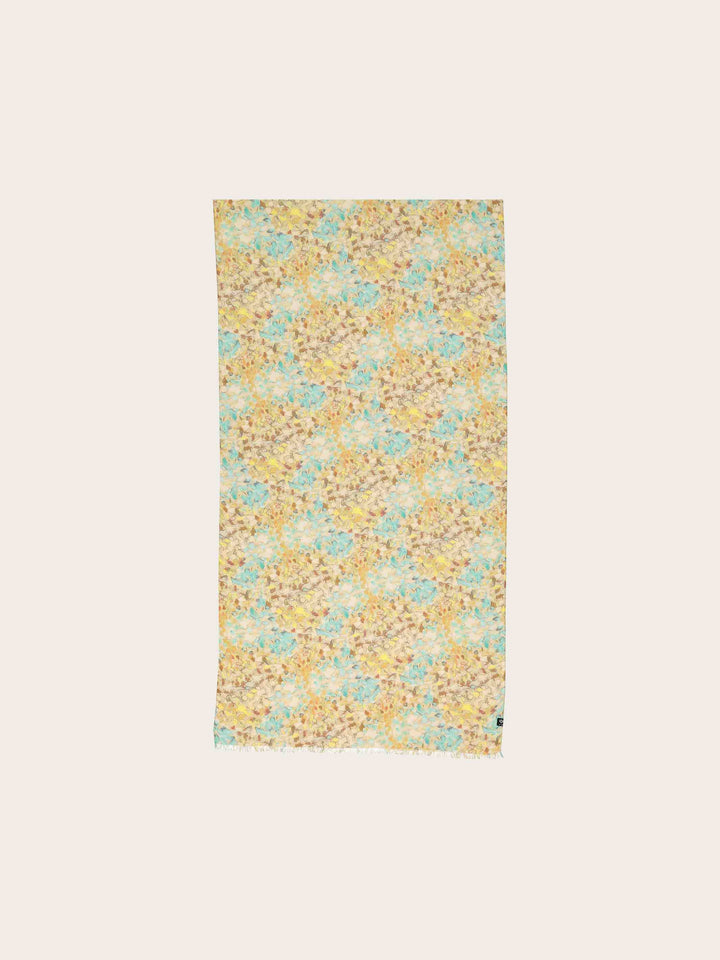Schal mit Blüten im Aquarell-Design