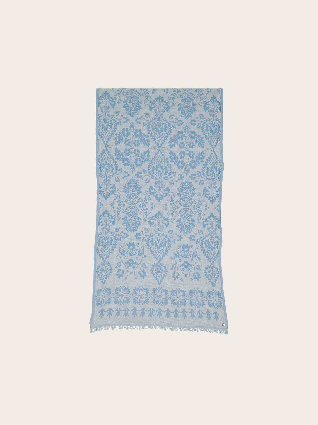 Sustainability Edition - Schal mit floralem Damastmuster