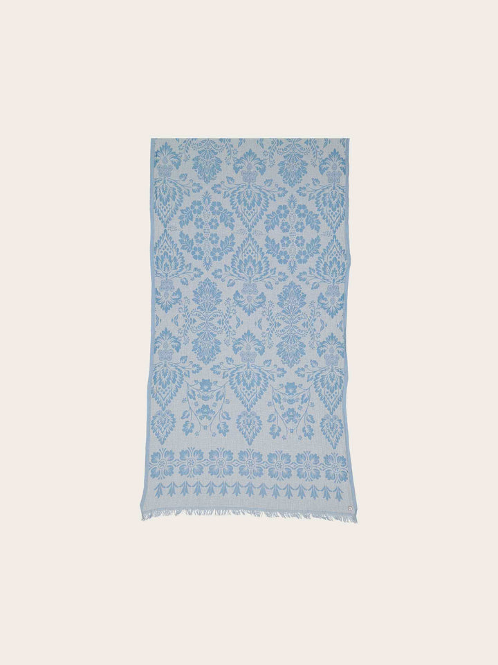 Sustainability Edition - Schal mit floralem Damastmuster