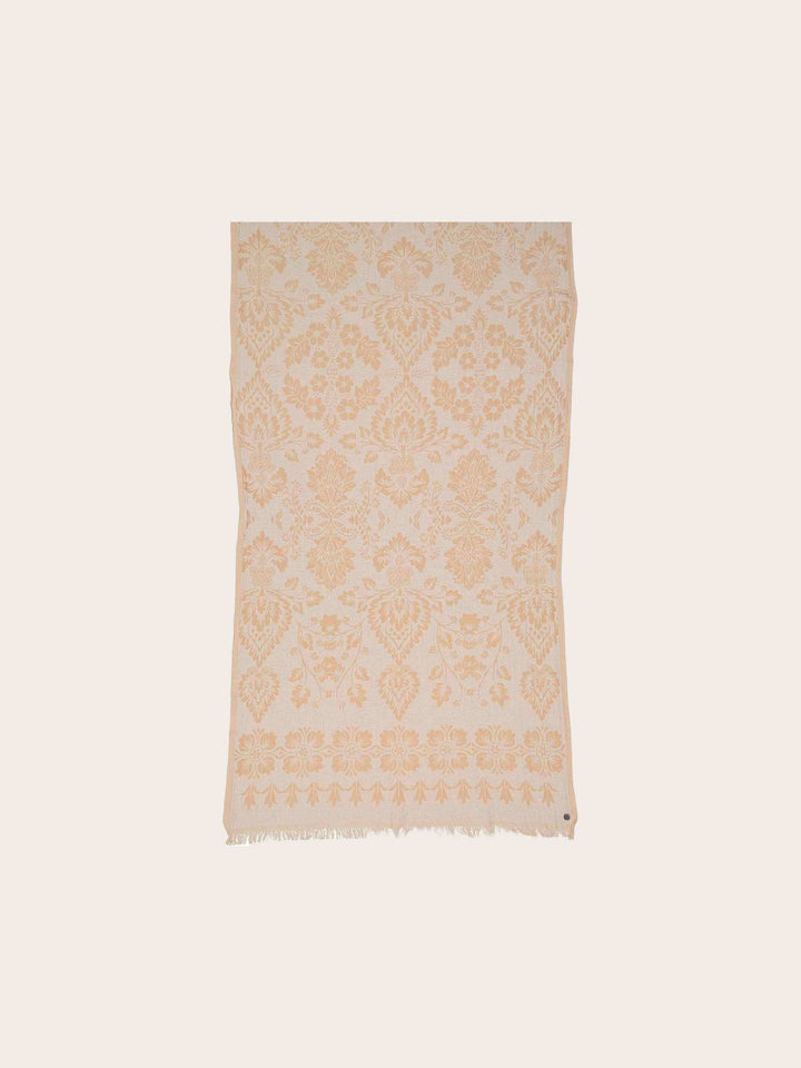 Sustainability Edition - Schal mit floralem Damastmuster
