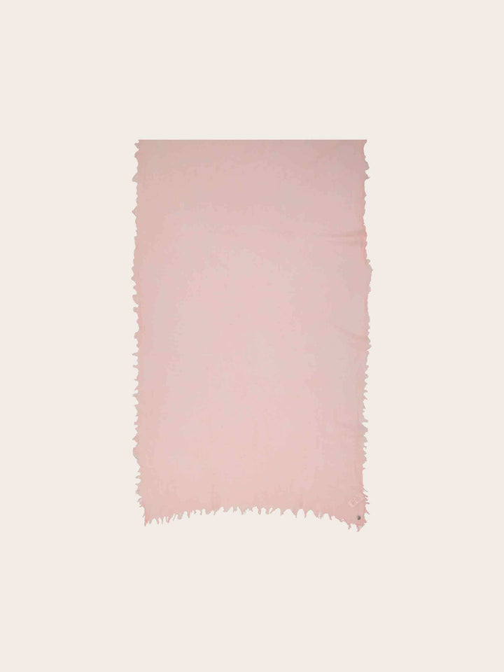 Einfarbige Wollstola mit Fransen