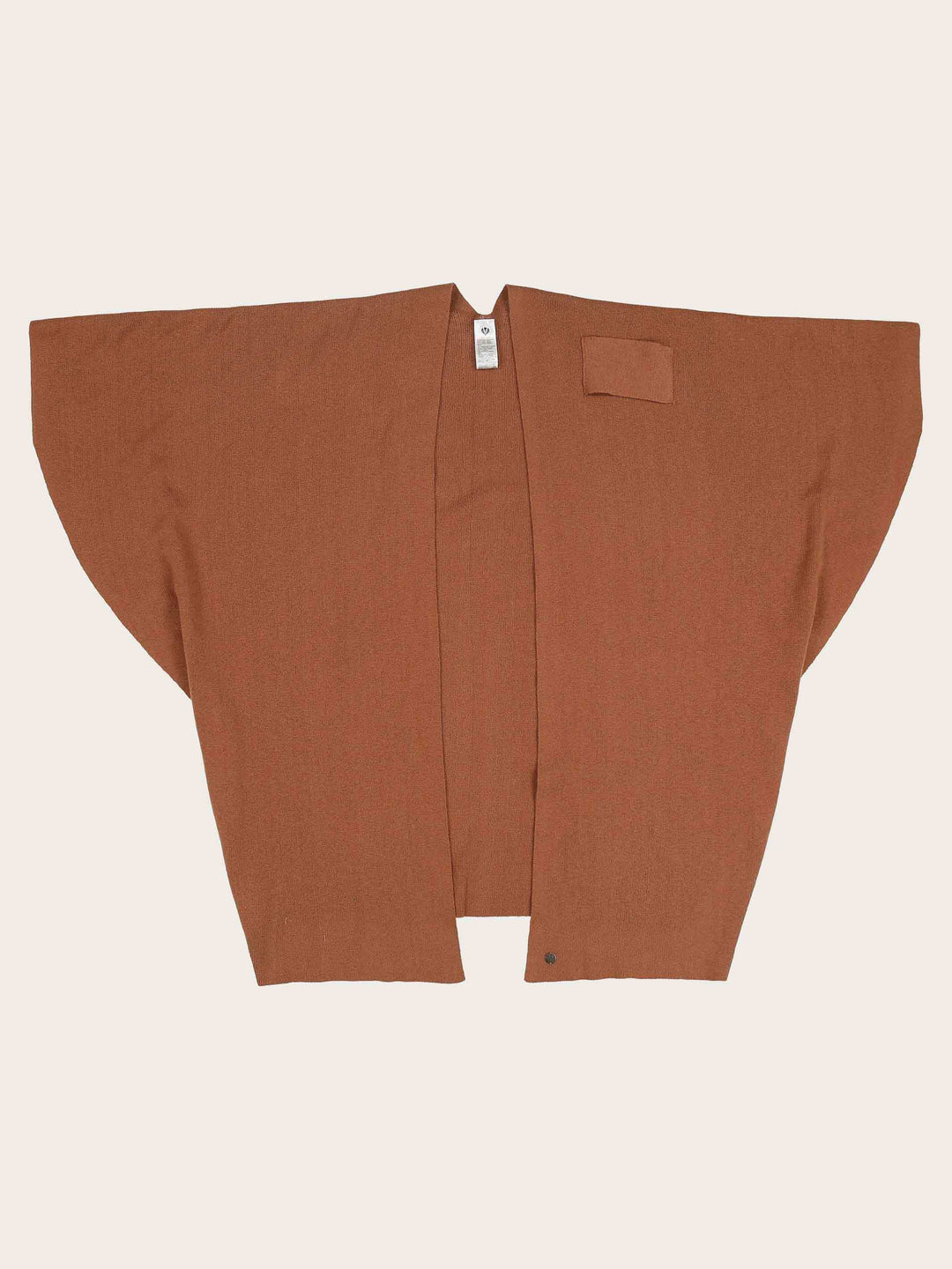 Einfarbiger Poncho mit Schlaufe zum Fixieren