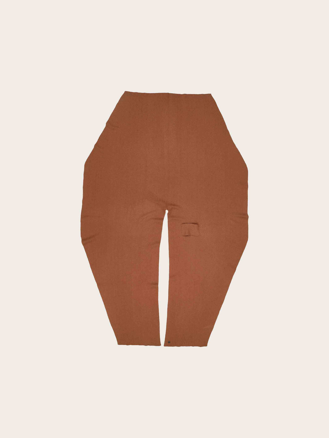 Einfarbiger Poncho mit Schlaufe zum Fixieren