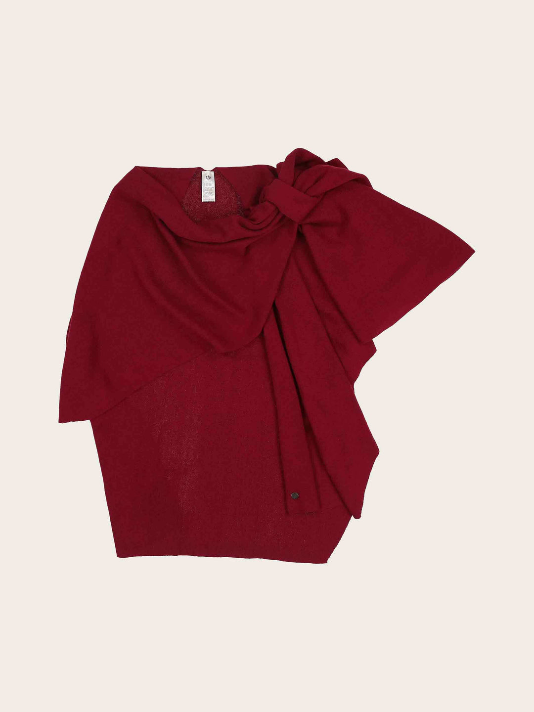Einfarbiger Poncho mit Schlaufe zum Fixieren