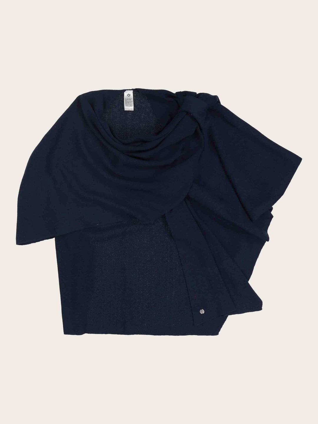 Einfarbiger Poncho mit Schlaufe zum Fixieren