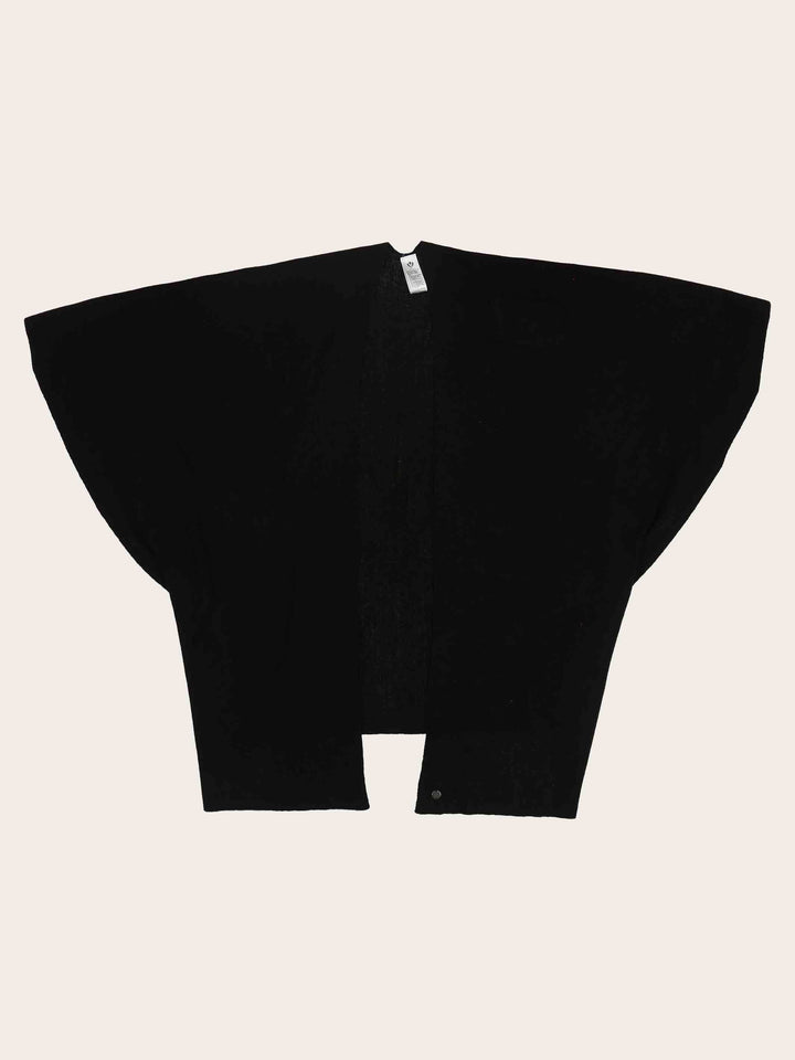 Einfarbiger Poncho mit Schlaufe zum Fixieren