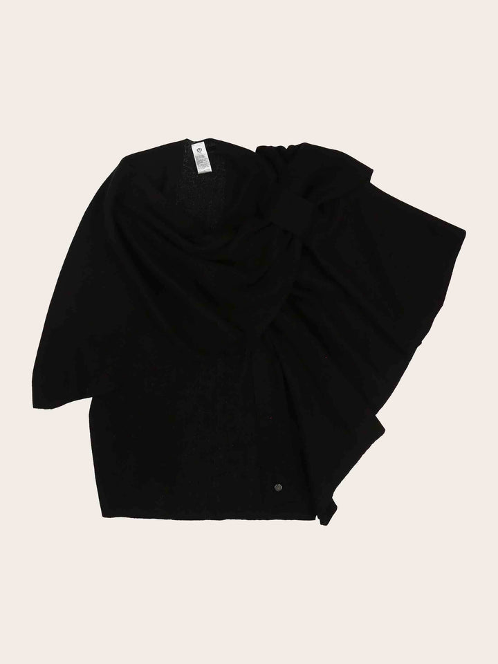 Einfarbiger Poncho mit Schlaufe zum Fixieren
