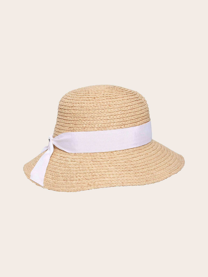 Lässiger Loevenich Strohhut aus Raffia geflochten