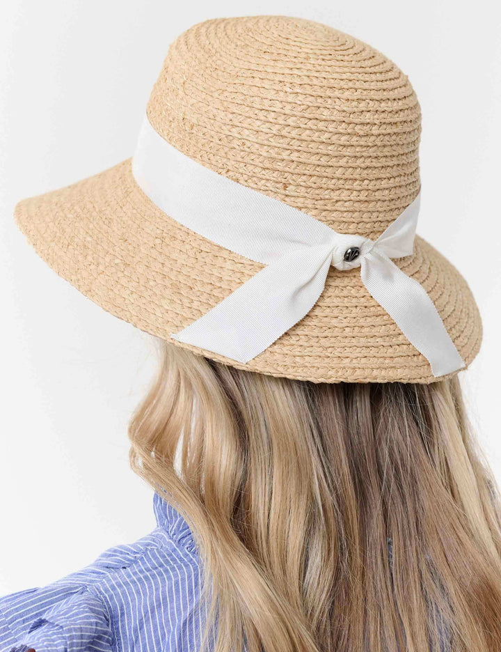 Lässiger Loevenich Strohhut aus Raffia geflochten