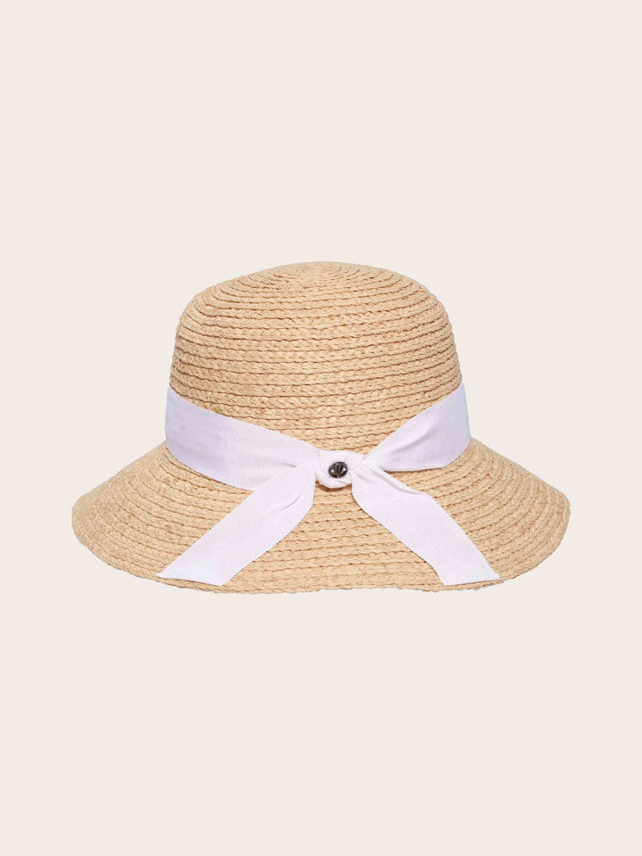 Lässiger Loevenich Strohhut aus Raffia geflochten