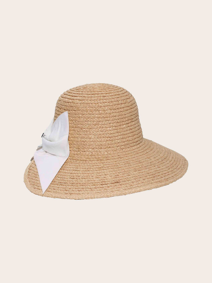 Stylischer Loevenich Strohhut mit großer Schleife