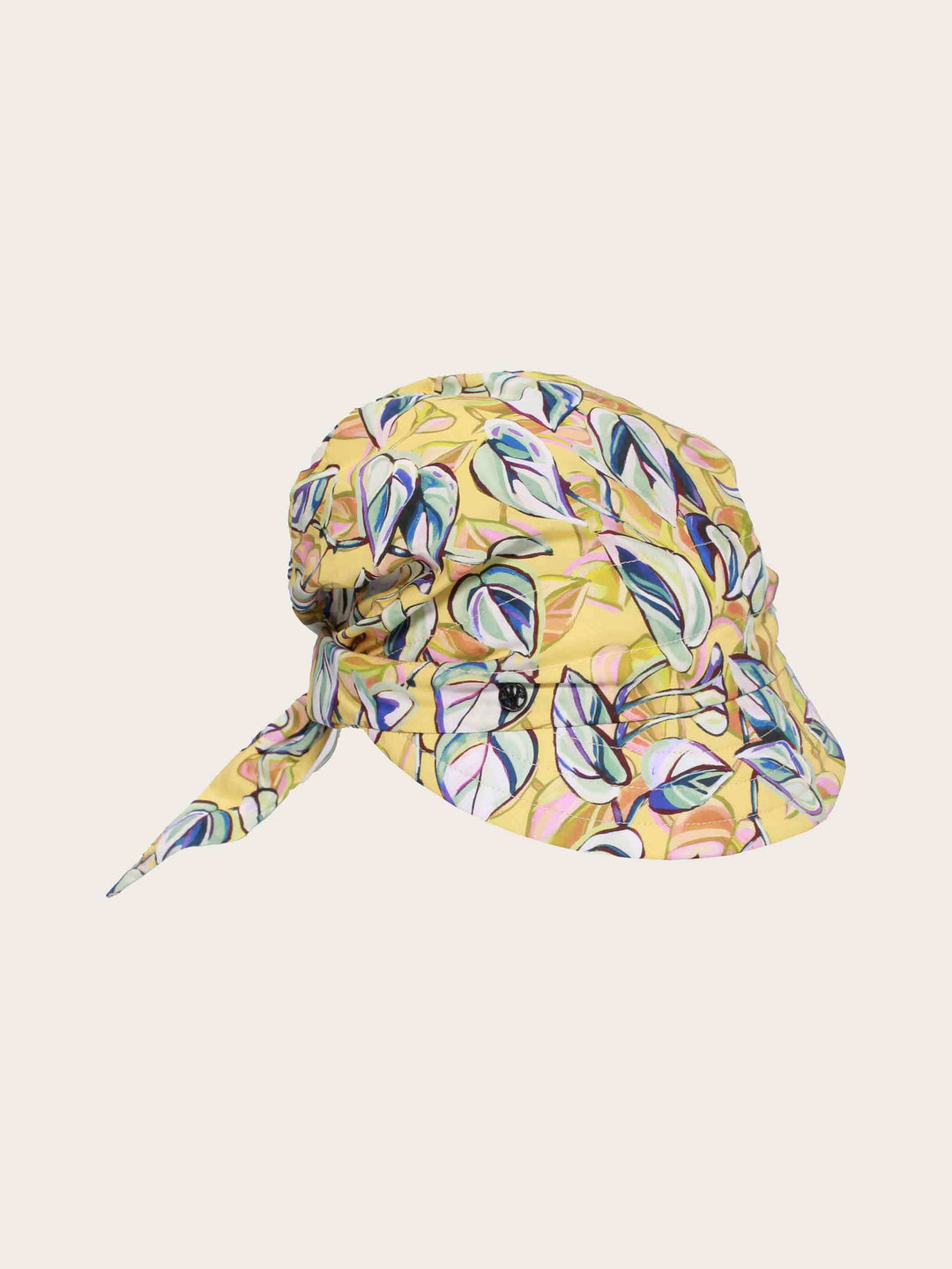 Loevenich Kappe zum Binden mit buntem Blätter-Print