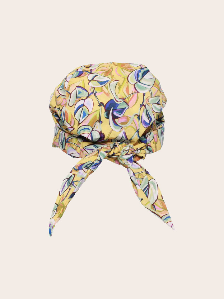 Loevenich Kappe zum Binden mit buntem Blätter-Print