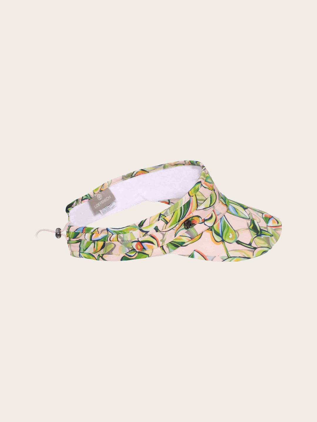 Loevenich Visor mit buntem Blätter-Print