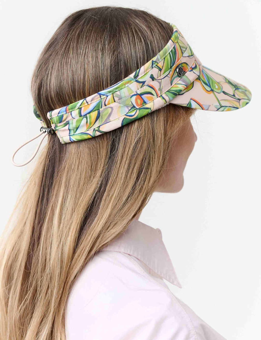 Loevenich Visor mit buntem Blätter-Print