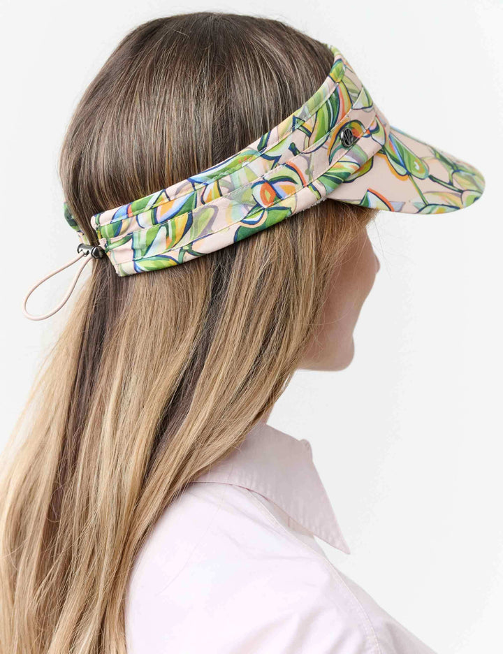 Loevenich Visor mit buntem Blätter-Print