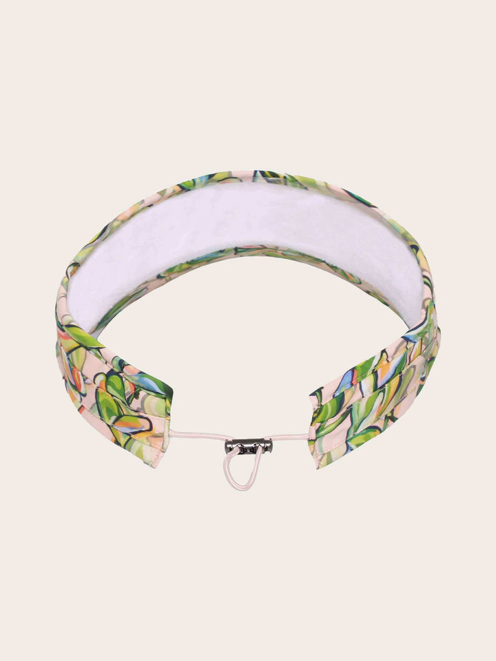 Loevenich Visor mit buntem Blätter-Print