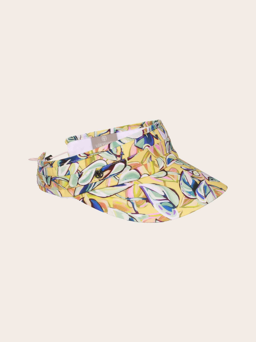 Loevenich Visor mit buntem Blätter-Print