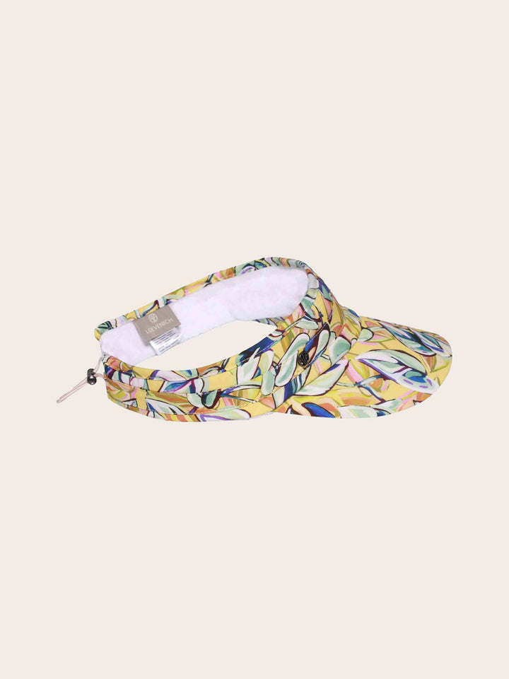 Loevenich Visor mit buntem Blätter-Print