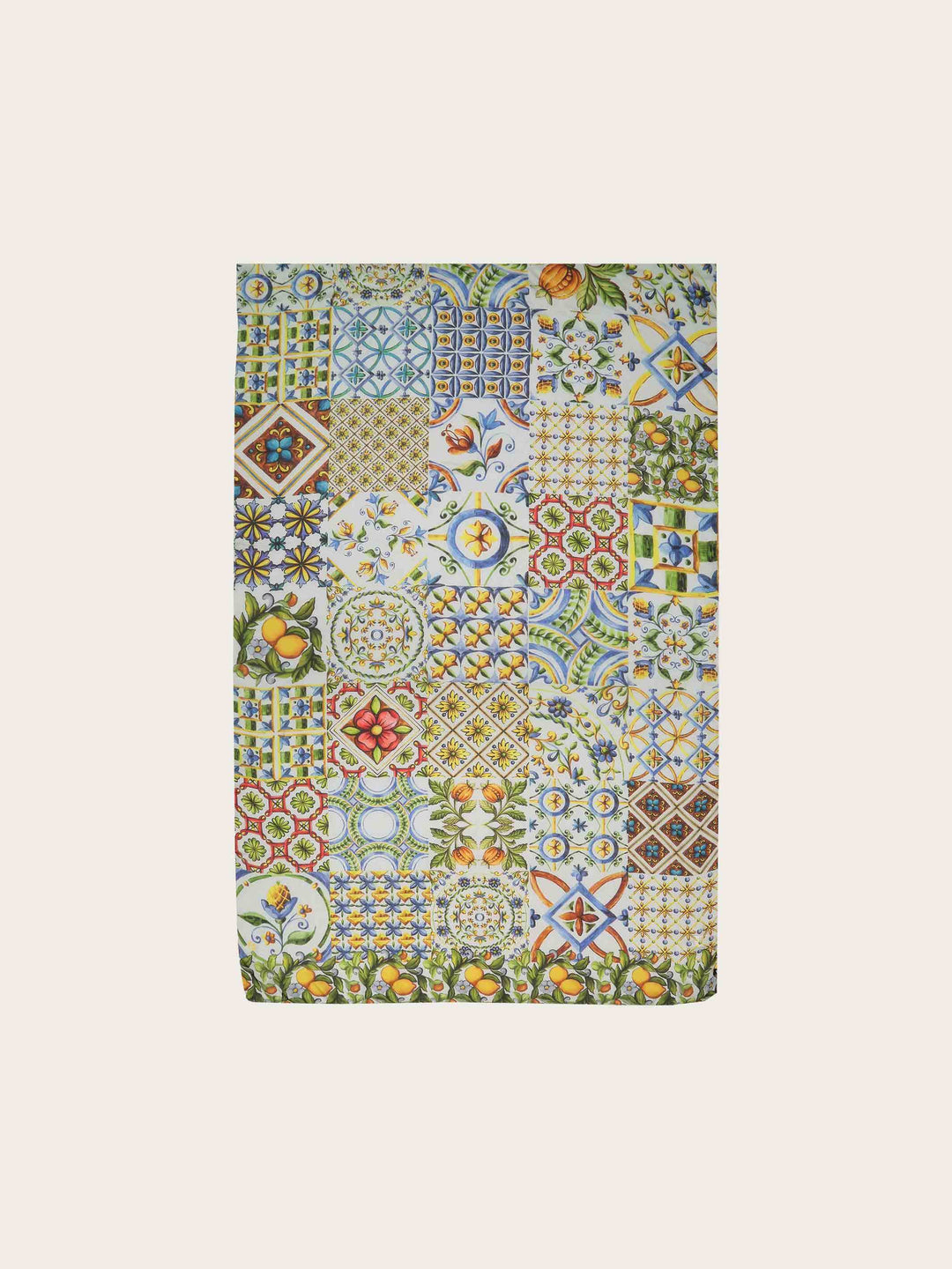 XL-Seidenstola mit Mosaik-Design - vielseitig tragbar