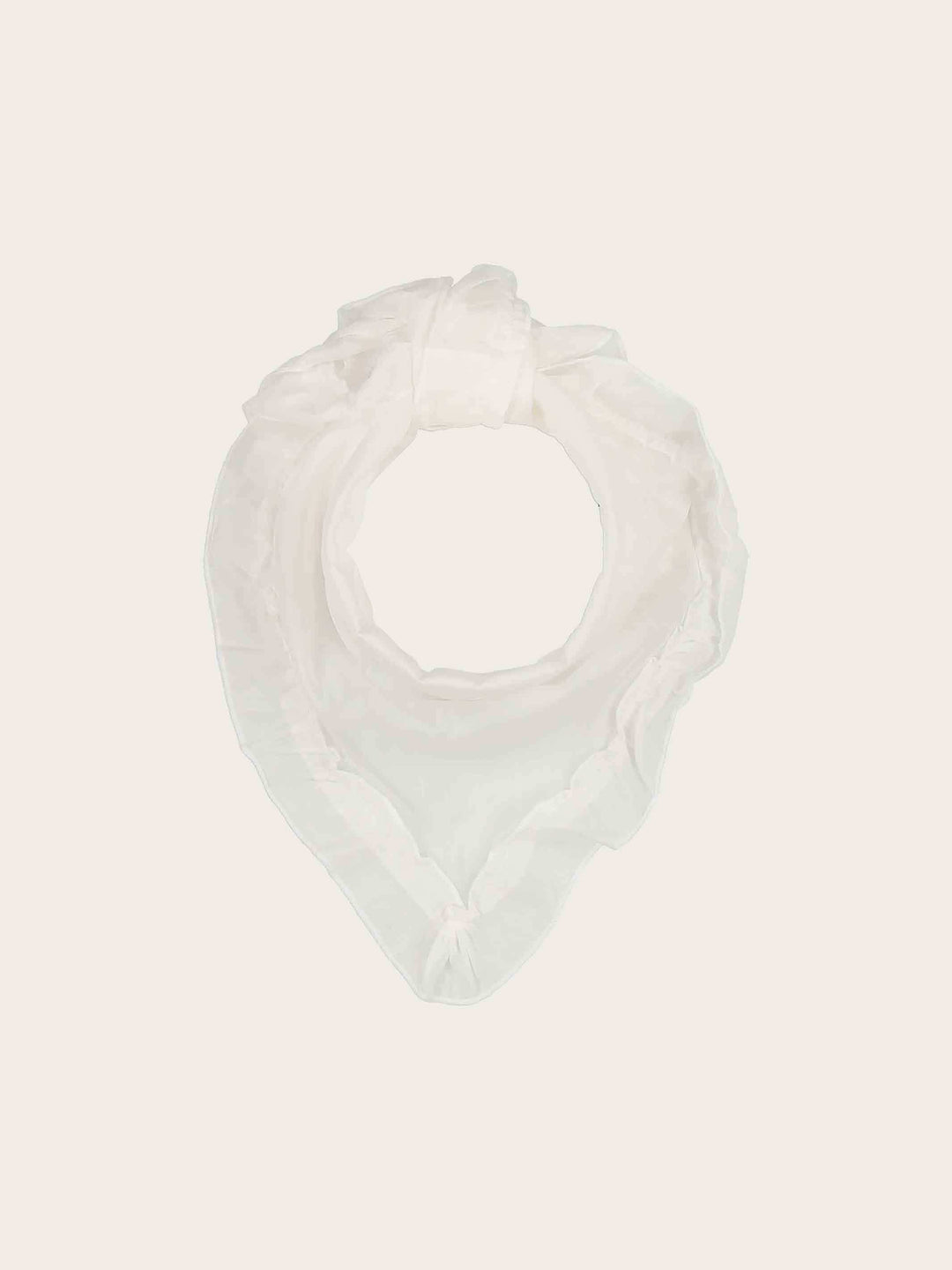 Halstuch mit Rüschen in Seidenmischung