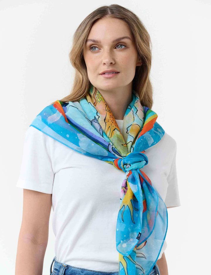 Tuch "Tiere aus aller Welt" - Earth Day Sonderedition