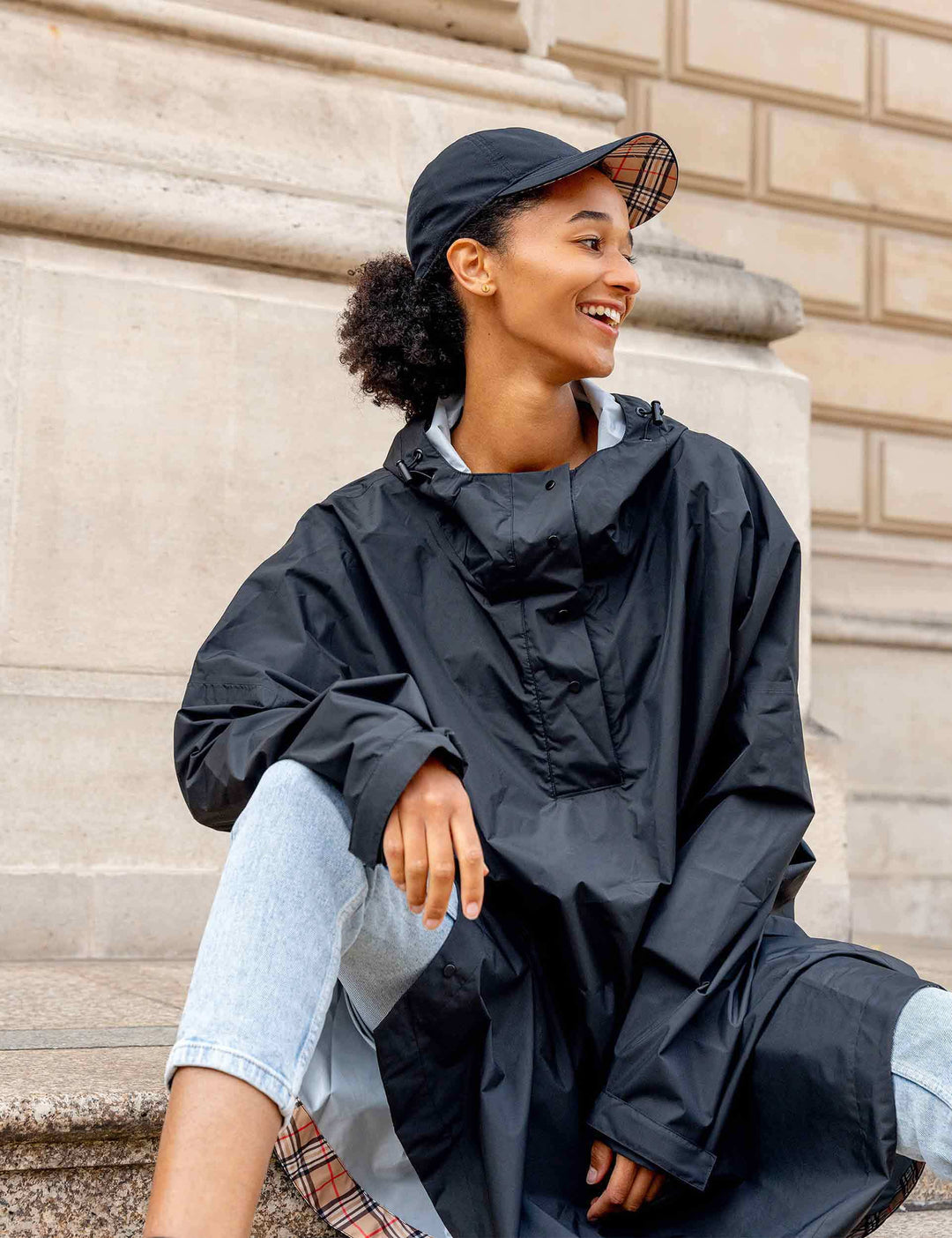 Wasserabweisende Baseballkappe mit FRAAS Plaid Karo