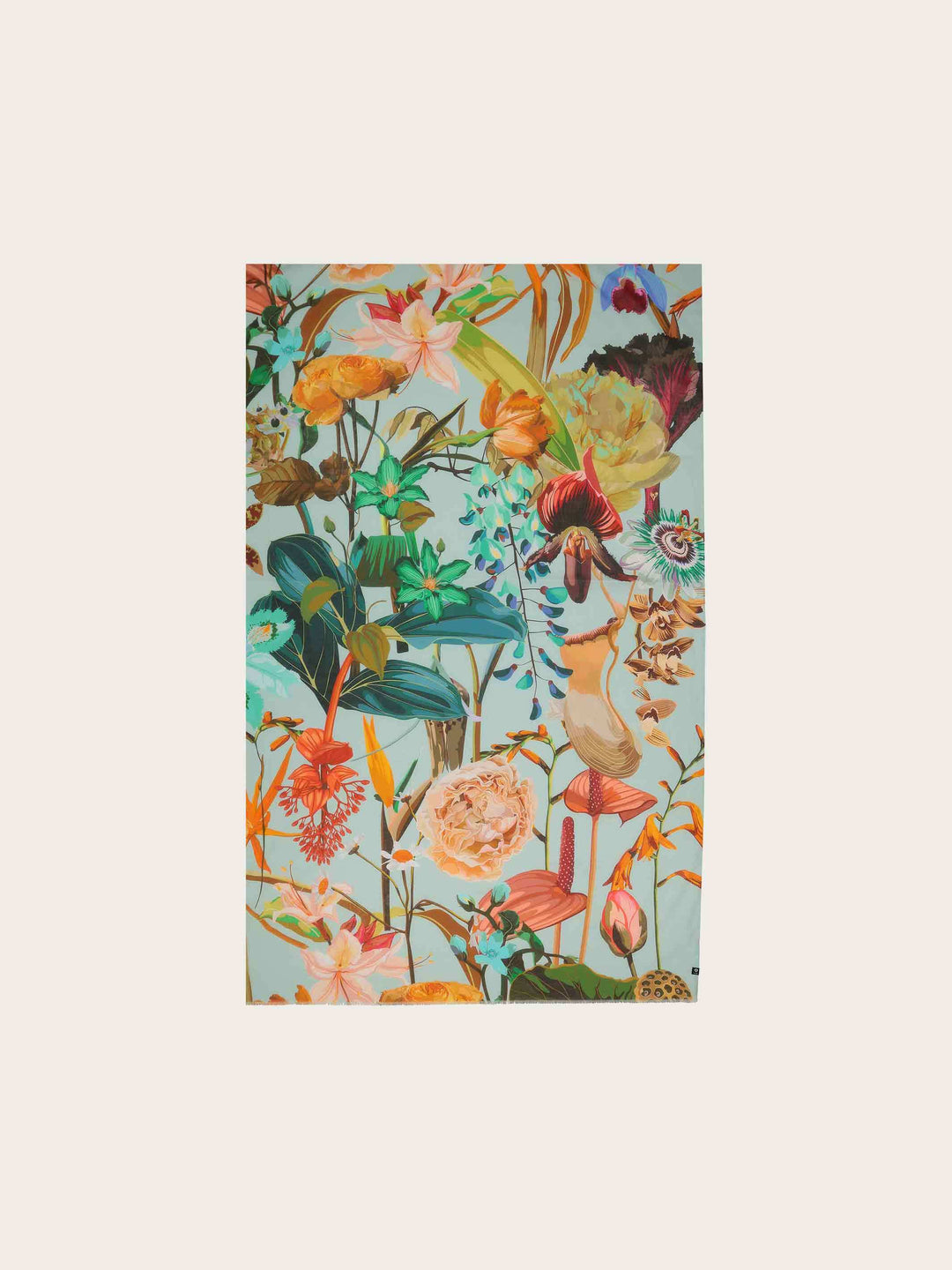 XL-Schal mit Blumen-Design - vielseitig tragbar