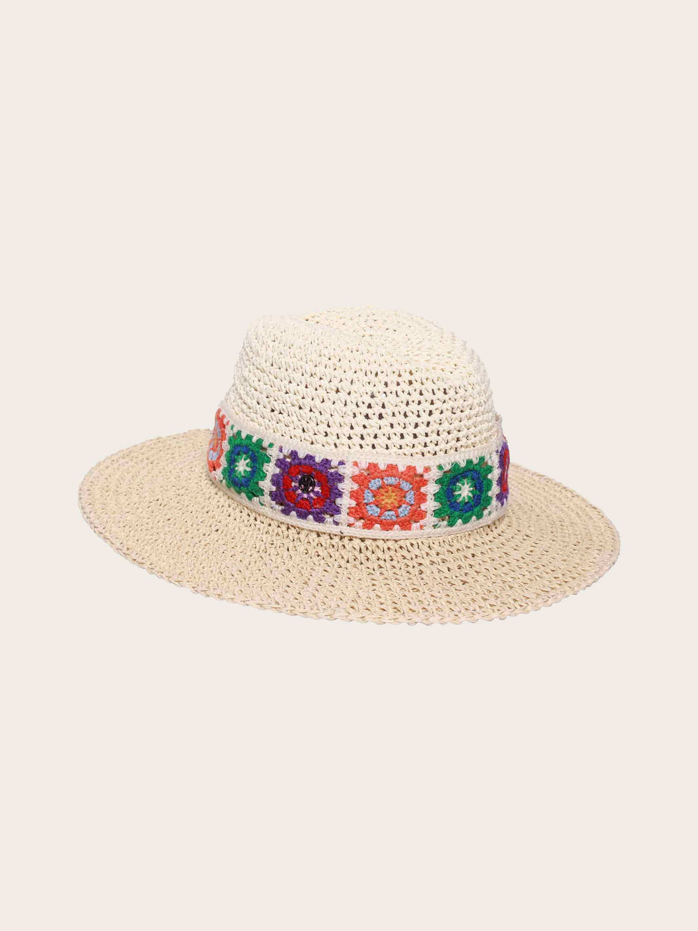 Modischer Loevenich Fedora mit buntem Boho-Muster