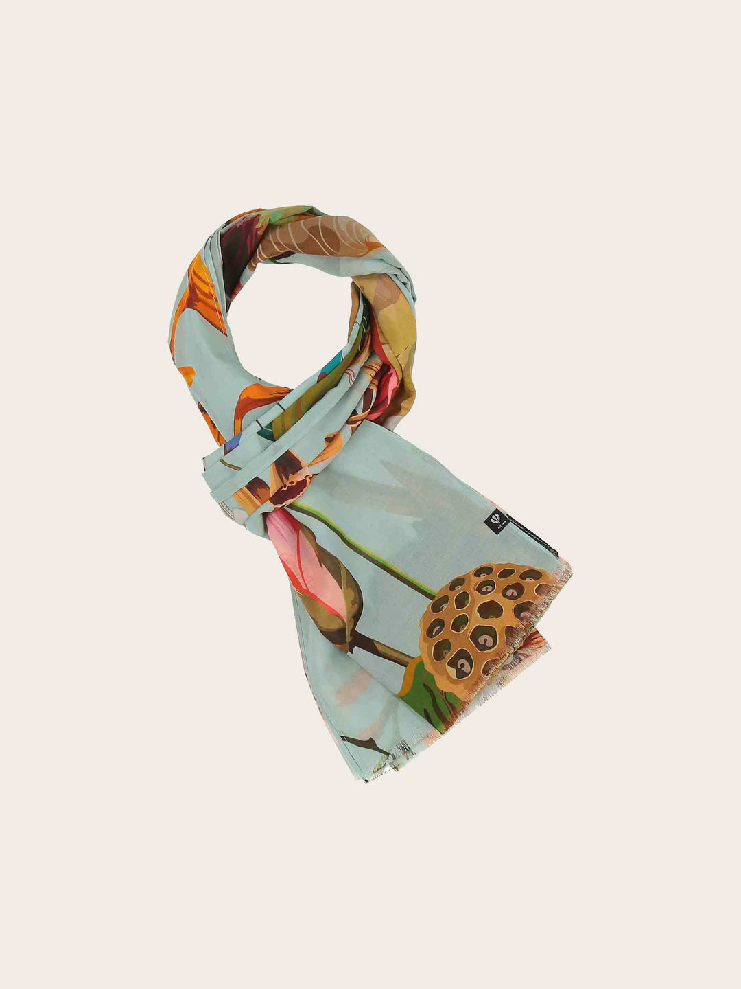 XL-Schal mit Blumen-Design - vielseitig tragbar