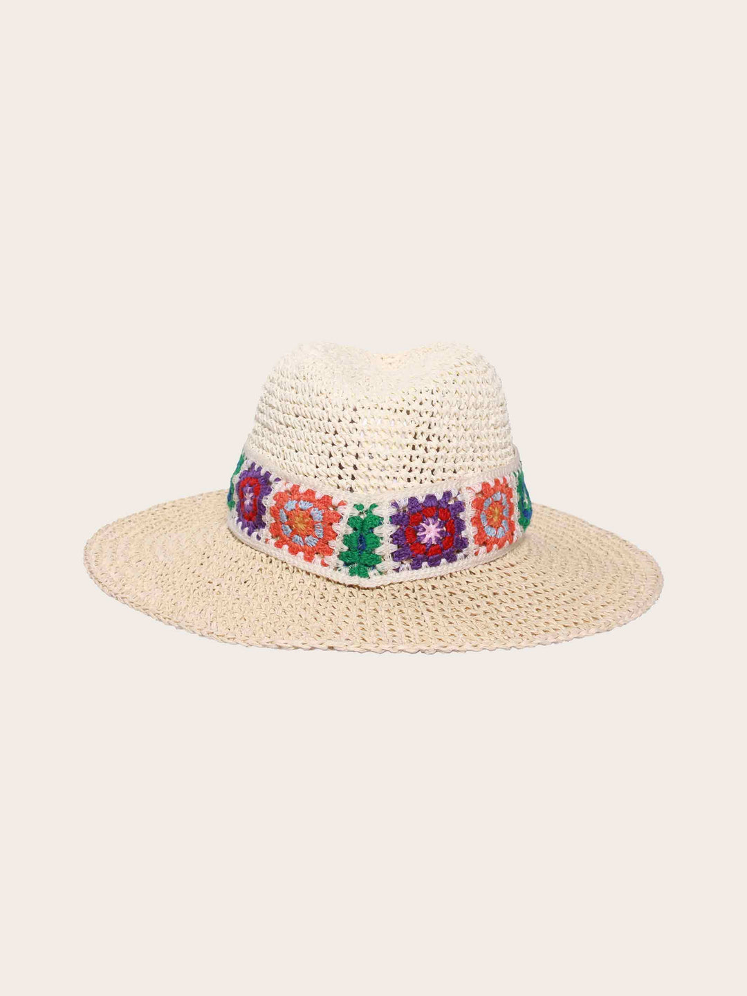 Modischer Loevenich Fedora mit buntem Boho-Muster