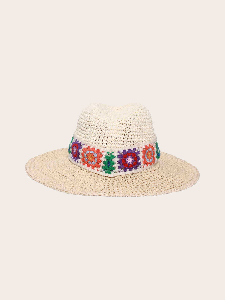 Modischer Loevenich Fedora mit buntem Boho-Muster