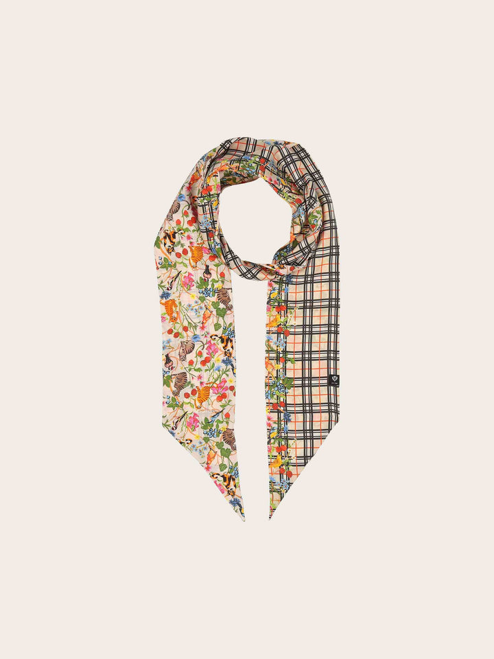 Twilly aus Seide mit FRAAS Plaid Karo und Tier-Print