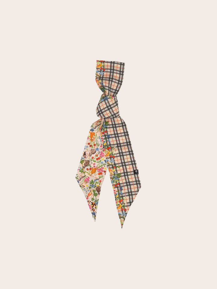 Twilly aus Seide mit FRAAS Plaid Karo und Tier-Print