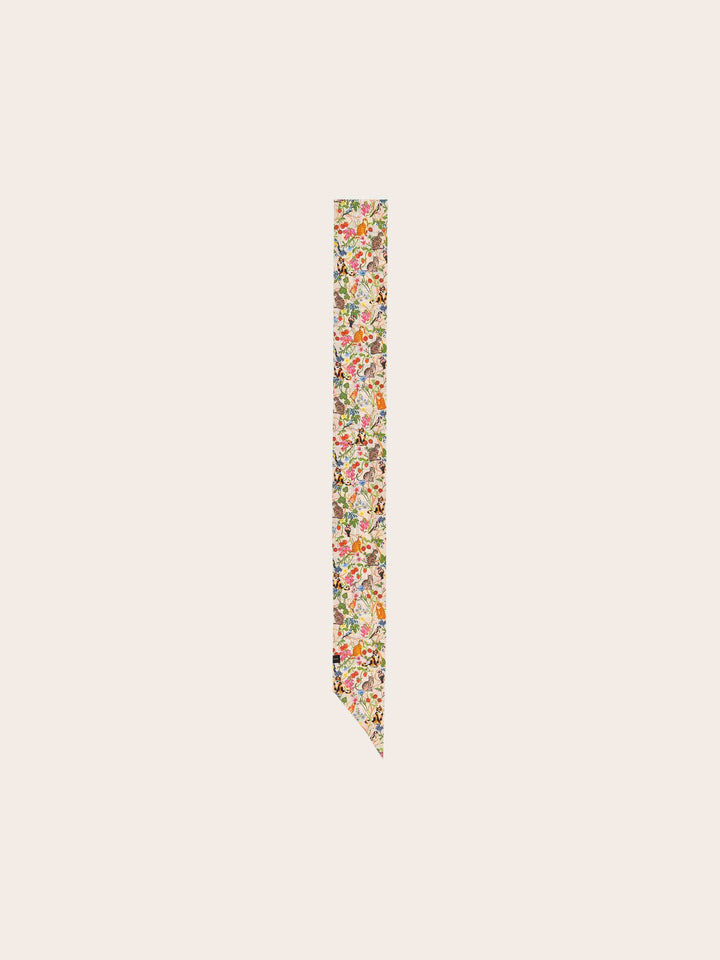 Twilly aus Seide mit FRAAS Plaid Karo und Tier-Print