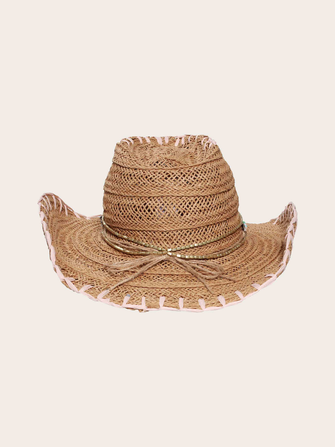 Loevenich Cowboyhut im Boho-Style mit Schriftzug „Smile“