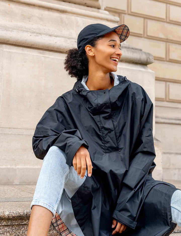 Regenponcho mit FRAAS Plaid Karo