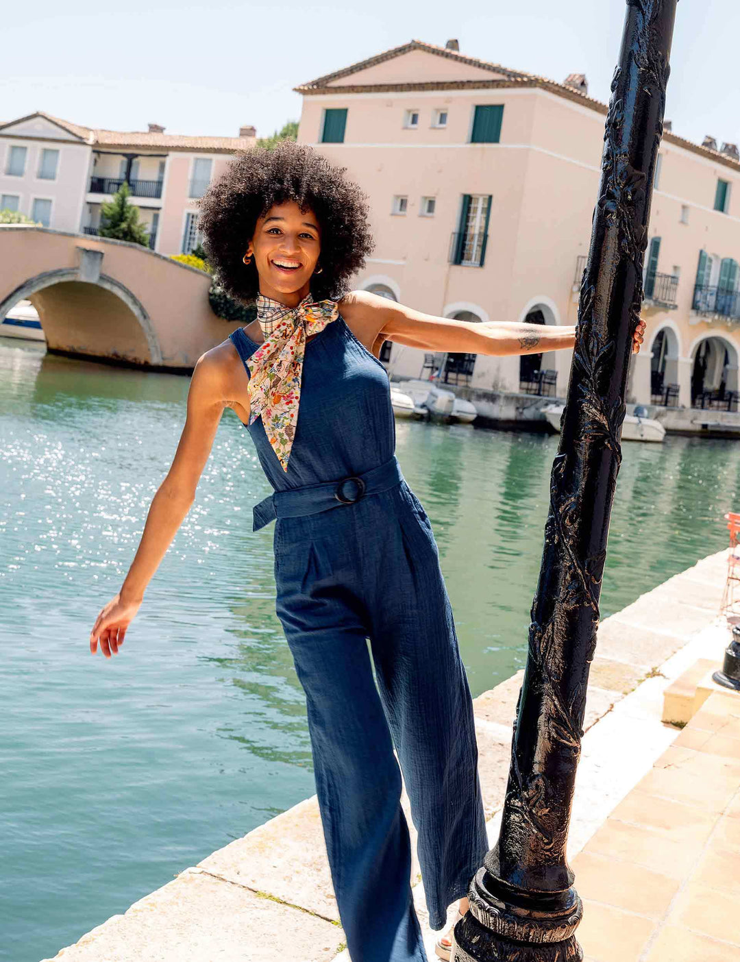 Twilly aus Seide mit FRAAS Plaid Karo und Tier-Print