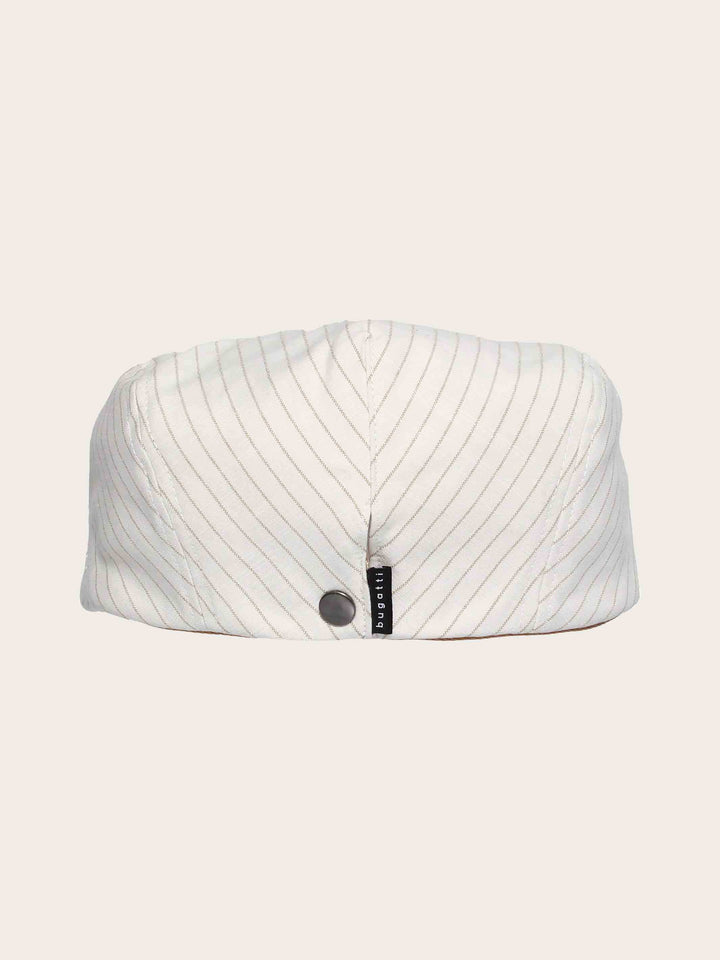 Bugatti Flatcap mit Nadelstreifen-Design