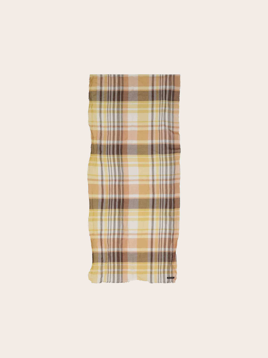 Karierter bugatti Sommerschal aus reiner Baumwolle