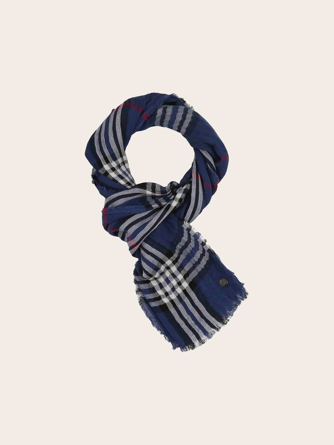 Leichter Schal mit FRAAS Plaid Karo in Krepp-Optik