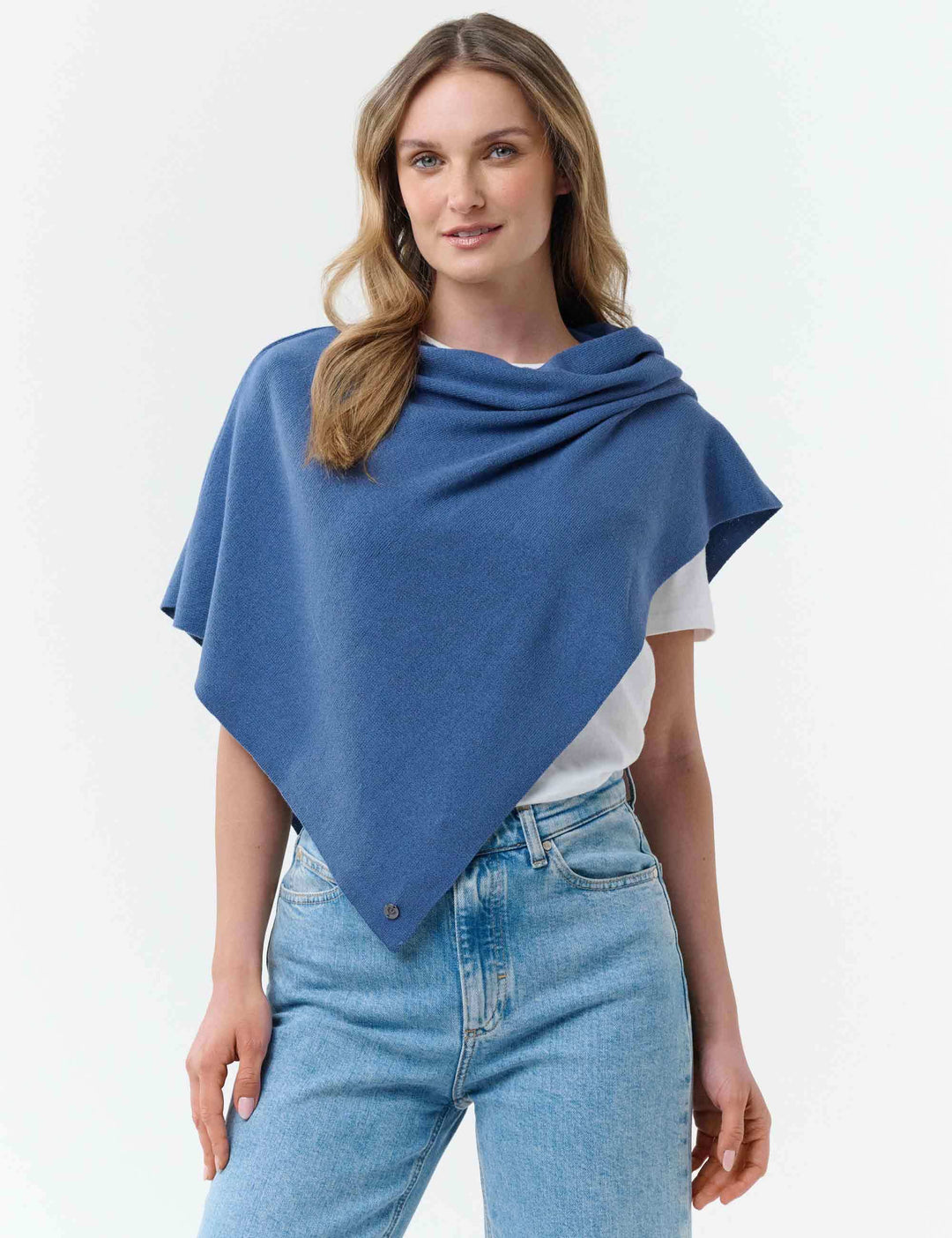 Kurzer, einfarbiger Poncho