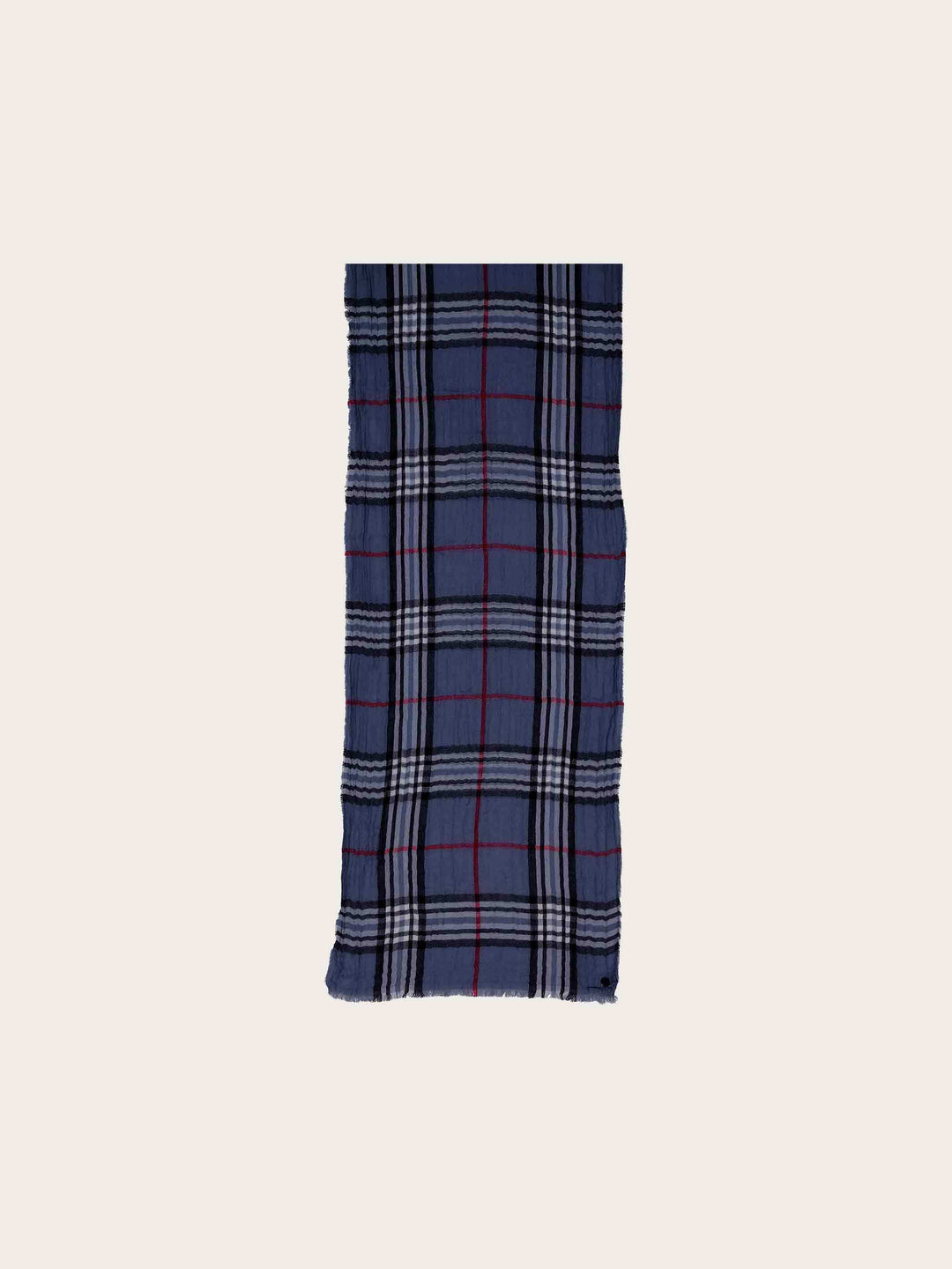 Leichter Schal mit FRAAS Plaid Karo in Krepp-Optik