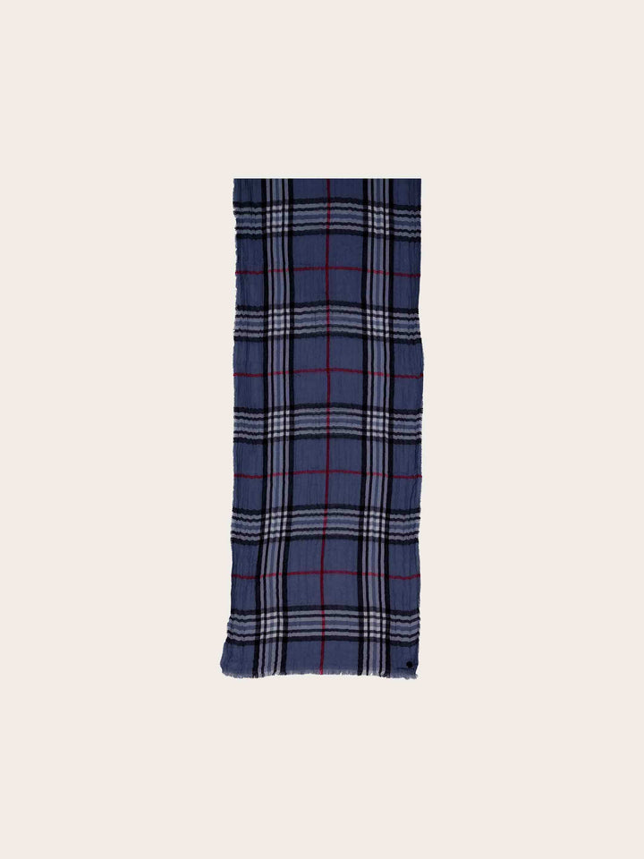 Leichter Schal mit FRAAS Plaid Karo in Krepp-Optik